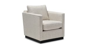 Lily Swivel Chair w/Wood Base